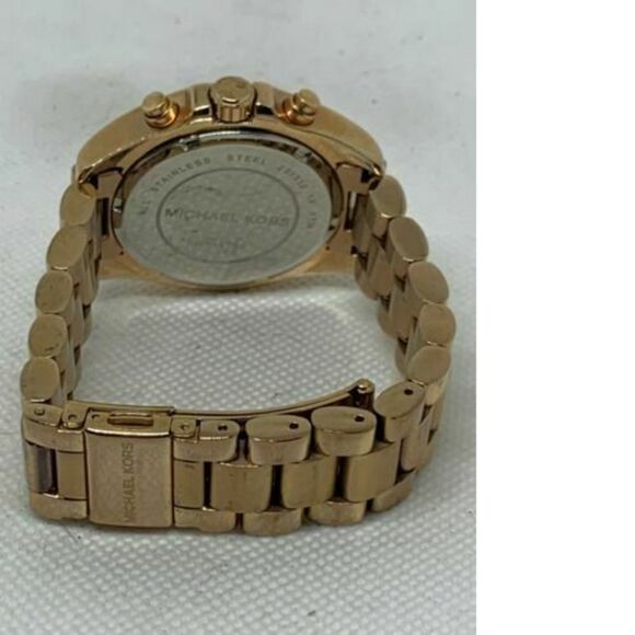 Michael Kors MK5799 Women's Watch Chronograph Rose Gold Analog 36mm Quartz B788 - Picture 9 of 9